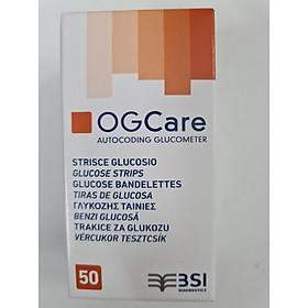Que Thử Đường Huyết Ogcare (50 Que/Lọ) - Hàng Chính Hãng - Date xa