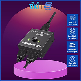 Mua Bộ Chuyển Đổi Tín Hiệu 2 Chiều HDMI SeaSy  Độ Phân Giải 4K  1 Cổng Vào 2 Cổng Ra / 2 Cổng Vào 1 Cổng Ra  Dùng Để Mở Rộng Cổng HDMI  Tương Thích Hầu Hết Với Các Thiết Bị Cổng HDMI - Hàng Chính Hãng