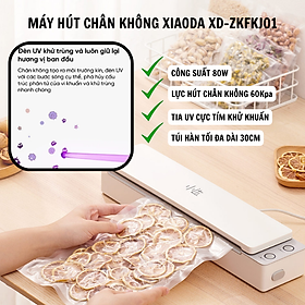 Máy hút chân không hàn miệng túi Sothing Xiaoda XD-ZKFKJ01 đèn LED UV diệt khuẩn, chiều rộng miếng túi hàn tới 30cm- Hàng chính hãng