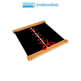 Đồ chơi trẻ em Oreka Montessori Khung vải Buộc dây giầy - 0221100