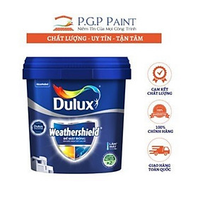 Mua Sơn Ngoại Thất Dulux Weathershield BJ9 Bóng GIÚP Chống Thấm Vượt Trội Bảo Vệ Bề Mặt Tường  Chống Nấm Mốc (MÀU TRẮNG)