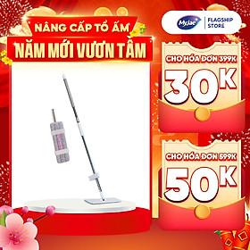 Cây Lau Nhà MyJae Đài Loan Sợi Polyester Kéo Vắt Thông Minh 360 Độ 125cm