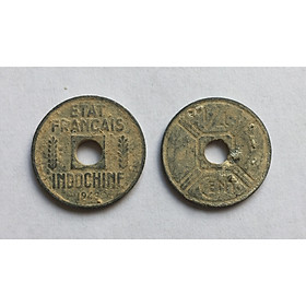 Mua Xu Cổ Xưa Đông Dương 1/4 Cent Năm 1941-1944  Tiền Cổ Xưa Sưu Tầm 