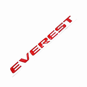 Logo Chữ EVEREST 3D Nổi Dán Trang Trí Xe Ô Tô