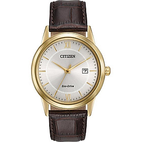 Đồng Hồ Citizen Nam Dây Da Máy Eco-Drive AW1232-12A - Mặt Trắng (40mm)