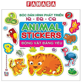 Bóc Dán Hình Phát Triển IQ-EQ-CQ - Animal Sticker - Động Vật Đáng Yêu 2