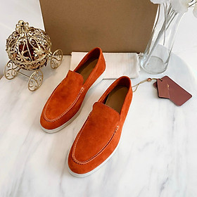 LCRTZKG Walking Beanstalk Giày nữ mới dành cho nam giới cao cấp England Single Foot LeFou Giày da lộn đế mềm Casual Single Shoe 45 42