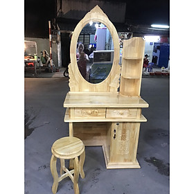 Mua Bàn trang điểm gỗ thông tư nhiên 80cm
