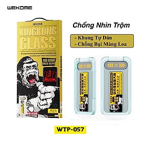 Kính Cường Lực KingKong Có Khung Tự Dán, Ngăn Bụi Loa Dành Cho iPhone - Full Hộp, Dán Full Màn - Hàng Chính Hãng - Chống nhìn trộm - XSM-11PRM (6,5")