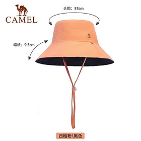 CAMEL CROWN Nón Bucket Che Nắng Chống Tia UV Bảo Vệ Mặt Thời Trang Mùa Hè Cho Nữ