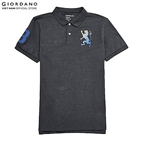 Áo Thun Có Cổ Nam Sư Tử 3D Lion Polo Giordano 01011222