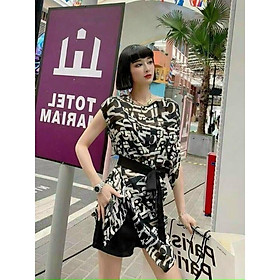 ÁO CHỮ TÀ NHỌN CỘT EO