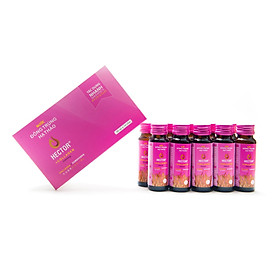 Hình ảnh Hộp 10 chai nước Thực phẩm chức năng đông trùng hạ thảo Hector collagen 