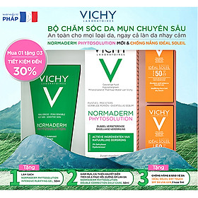 Bộ Sản Phẩm Kem Dưỡng Dành Cho Da Mụn Với Tác Động Kép Vichy Normaderm Phytosolution (New)