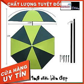 Ô Câu Cá Ô Dù Che Nắng Mưa Hình Xanh Dọc Dưa