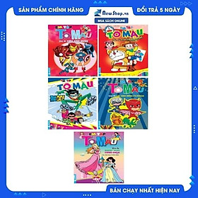 Combo Em Tập Tô Màu - Chủ Đề Các Nhân Vật (Bộ 5 Cuốn)
