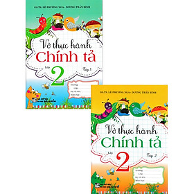 Combo Vở Thực Hành Chính Tả Lớp 2 – Tập 1 + Tập 2 (Bộ 2 Cuốn)_HA