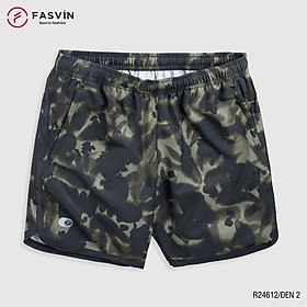 Quần đùi nam ngắn chạy bộ Fasvin R24612.HN vải Dù Gió nhẹ mát tiện dụng thể thao hay mặc nhà - Đen 2 - Size 5 (72-78kg)