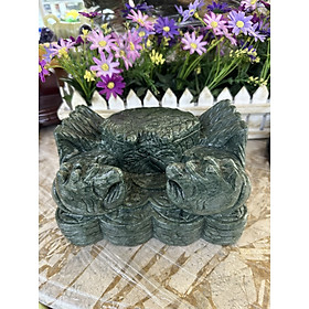 Mua Tượng con Cua phong thủy đá ngọc Ấn Độ đặt bàn làm việc - Dài 20 cm