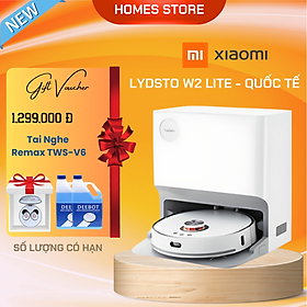 Mua Robot Hút Bụi Lau Nhà Thông Minh XIAOMI Lydsto W2 Lite Tự Động Đổ Rác Giặt Sấy Khô Giẻ Lau Diệt Khuẩn Ozone Diện Tích Hoạt Động 200 m2 Lực Hút 5000 Pa Công Suất 50 W - Hàng Chính Hãng