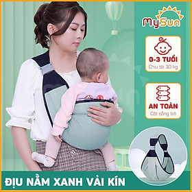 Đai địu bằng vải lưới giá rẻ cho em bé điệu trẻ sơ sinh bế nằm ngang MySun