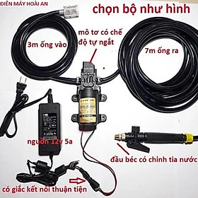 Mua Bộ Máy Bơm tăng Áp Lực Xịt Rửa Xe  Vệ sinh máy lạnh Mini ( Có nguồn)