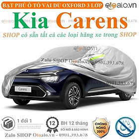 Bạt che phủ xe ô tô Kia Carens 3 lớp cao cấp