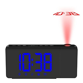 Đồng hồ báo thức đài FM có đèn Led chiếu lên trần, hoạt động bằng USB có thể điều chỉnh độ sáng