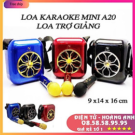 Mua Loa KARAOKE MINI A20 Kiêm loa trợ giảng bluetooth tặng 1 micro không dây