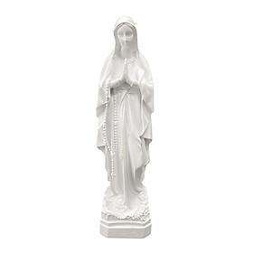 Mother Mary Figurine Mary Ornament Religious Figure for Home Desk Decoration - Style A