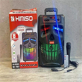 Mua Loa Kéo Karaoke Bluetooth Kimiso QS-7801 Kèm điều khiển Tặng 1 micro có dây Nghe Cực Hay - Hàng Nhập Khẩu -4385-