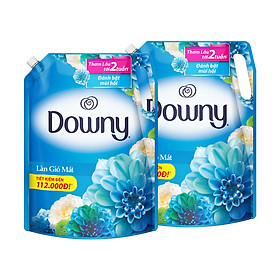 Combo 2 Nước Xả Vải Downy Làn Gió Mát Túi 2.4L