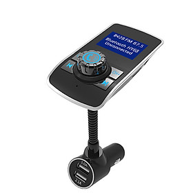 LCD FM Transmitter Car MP3 Player Support TF Card for Phone w/Mic AUX Port