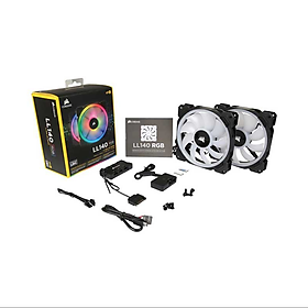 Mua Bộ 2 quạt máy tính 140mm Corsair  LL140 RGB kèm Node PRO - Hàng Chính Hãng