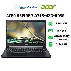 Mua Laptop Acer Aspire 7 A715-42G-R05G (R5-5500U | 8GB | 512GB |GTX 1650 4GB | Win 11 Hàng chính hãng