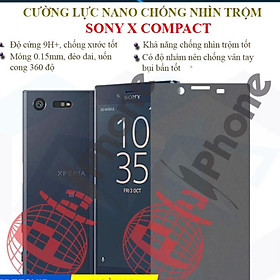 Dán chống nhìn trộm dành cho Sony X Compact - Dán cường lực dẻo nano