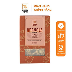 Granola Premium - Vị nho HAPPY NUTS 500gr