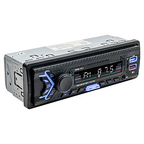 Car 12V Bluetooth 5.0 USB MP3 Player Receiver Single Din with Remote Control, Built-in Microphone