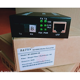 Mua Chuyển đổi quang điện 1 sợi B&TON Multi mode 10/100M mã BT-950MM-2B khoảng cách 2Km. Hàng chính hãng