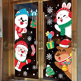 Mua Decal Dán Kính Trang Trí Noel Hít Tĩnh Điện ( ko cần keo ) AMJ048
