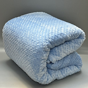 Mua Mền lông cừu vân hạt bắp vải microfiber cao cấp A 1m6x2m  - mềm mại  ấm áp  thấm hút tốt