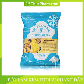 [ĂN BAO GHIỀN️] Bột Làm Kem Tươi THUCPHAMCOM Vị Chanh Dây 1kg - Công Thức Độc Quyền Hương Vị Mới, Không Gắt, Không Hắc