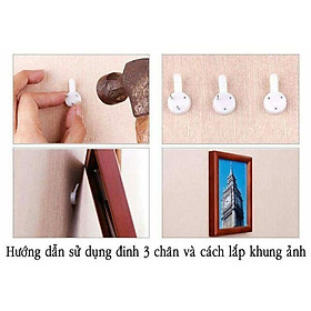 Mua Phụ kiện lắp đặt khung hình  bộ 20 đinh 3 chân chuyên dụng không cần khoan tường