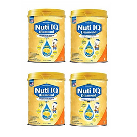 Bộ 4 Lon Sữa bột NUTI IQ Diamond số 1 cho trẻ từ 0-6 tháng - 900g