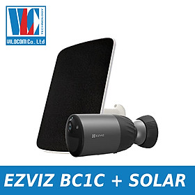 Mua Camera IP ngoài trời Dùng Pin Sạc in EZVIZ CS-BC1C kèm pin mặt trời CS-CMT-Solar  Hàng Chính Hãng