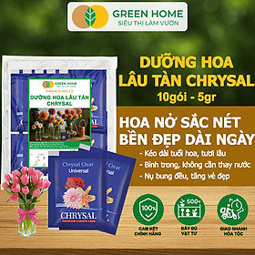 Mua Dưỡng Hoa Lâu Tàn Greenhome  Chrysal  Gói 5gr  Phân Bón Cho Hoa Cắt Cành  Lâu Tàn  Nở Bông To  Không Bị Hôi Nước