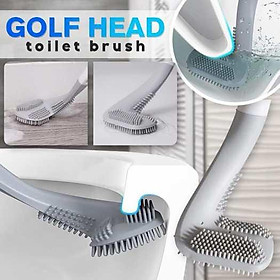 Mua  Hàng Siêu Đẹp  Chổi Cọ Toilet SiliCon Thông Minh Đầu Cong Dạng Chữ L  Kiểu Dáng Gậy Golf Cọ Sạch Sẽ Mọi Ngóc Ngách