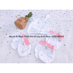 Bộ Nón bao tay chân Mi.om.io cho bé sơ sinh