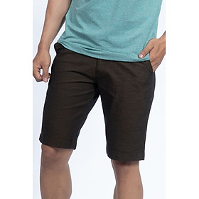 Quần Short khaki nam Novelty nâu đen chấm bi NSKMHTNCSR1901790