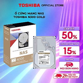 Ổ cứng mạng NAS HDD Toshiba N300 Gold 3.5Inch Hàng chính hãng - 10TB